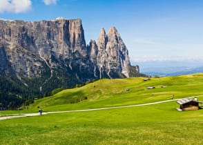 Hiking the Seiser Alm in South Tyrol, Italy