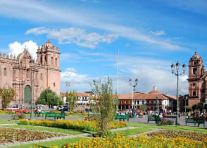 Plaza de Armes in Cusco, Peru