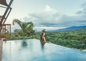 Panoramic view from resort in Costa Rica