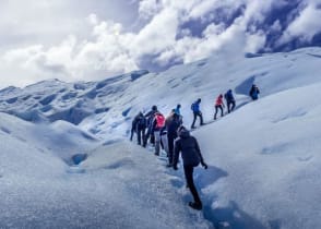 Hiking Perito Moreno glacier in Argentina