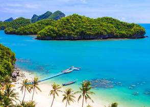 View of Angthong National Marine Park in Thailand