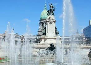 Plaza del Congreso in Buenos Aires, Argentina