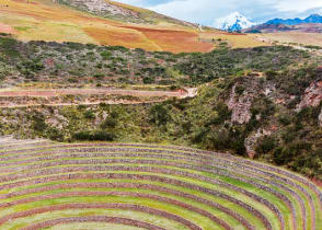 Ruins at Moray in the Sacred Valley near Cusco, Peru