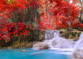 Kuang Si waterfall in Laos 