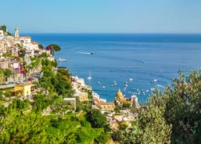 Town of Positano on the Amalfi Coast, Italy