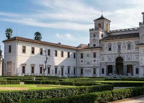 Villa Borghese is one of the richest in artistic and monumental Roman villas, Italy