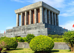 Ho Chi Minh Mausoleum in Hanoi, Vietnam.