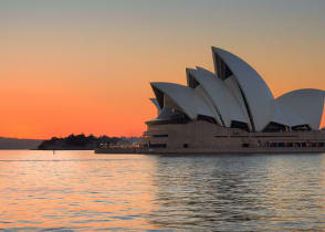 View of Opera House in Sydney, Australia