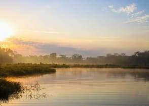 Amazon river in Puerto Maldonado, Peru.