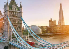 London Tower Bridge over the Thames River