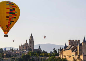 Famous windmills of La Mancha in Spain