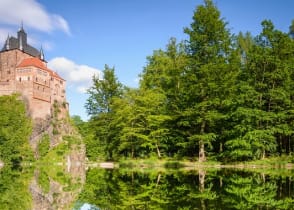 Kriebstein castle near the town of Waldheim in the German state of Saxony