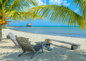 Placencia beach in Belize 