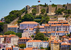 View of the city and castle of Alfama São Jorge, Lisbon