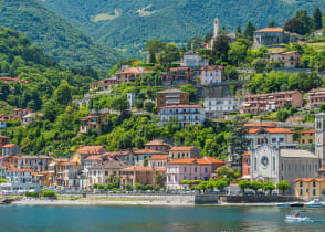 Village on Lake Como in Italy