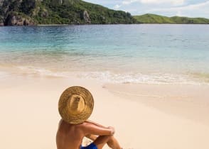 Solo traveler in Mamanuca Island in Fiji