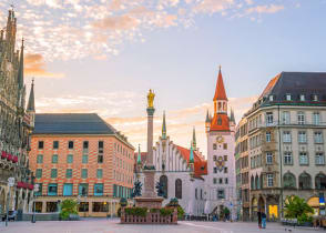 View of The Old Town Hall in Munich, Germany