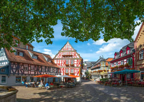 German village in the Rheingau region of Germany