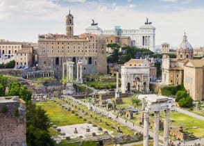 Ancient Rome ruins.