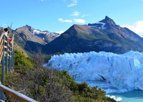 Path to the Perito Moreno glacier in southern Argentina