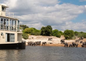 Cruising the Chobe river in Botswana aboard the Chobe Princesses by Mantis