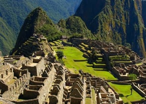 The great Inca city of Machu Picchu in Peru