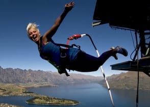 Bungy jumping in Queenstown, New Zealand