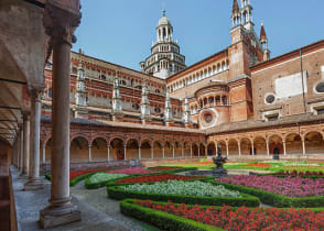 Monastery of Certosa di Pavia in Milan, Italy