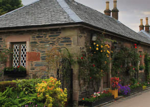 Luss village on the bank of Loch Lomond, Scotland