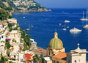 Town of Positano on the Amalfi Coast, Italy