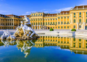 Schonbrunn-Palace in Vienna, Austria.