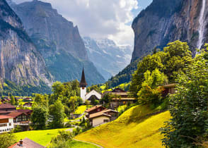 Lauterbrunnen in the Swiss Alps