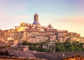 Siena, a city in Tuscany, Italy.