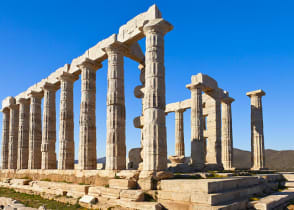 Poseidon Temple at Cape Sounion in Greece