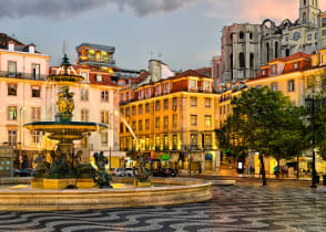 View of Pena Palace in Sintra, Portugal