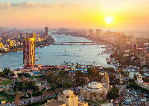 Cityscape of Cairo in Egypt