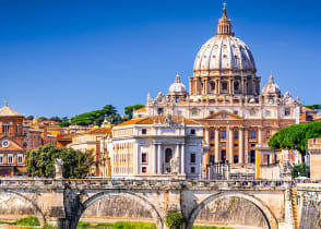 St. Angelo Bridge in Rome, Italy