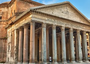 The Pantheon in Rome, Italy 