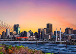 Nelson Mandela Bridge in Johannesburg, South Africa