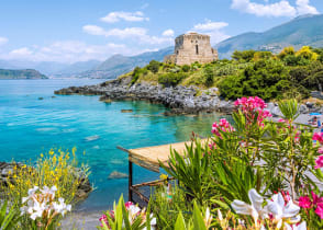 Gorgeous view of the Calabria, Italy coastline