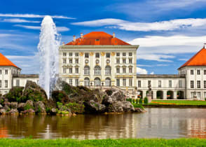 Nymphenburg Castle front view in Germany