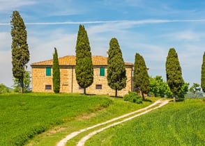 Tuscany in spring, traditional landscape, Italy