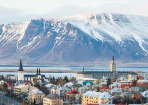 Reykjavik during winter season, Iceland