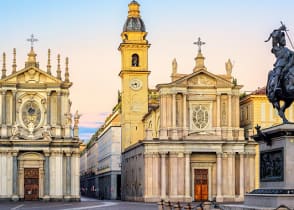 Piazza San Carlo in Turin, Italy