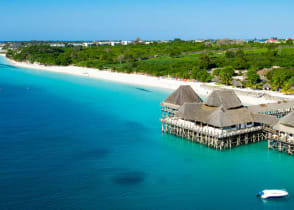 View of beach in Zanzibar, Tanzania