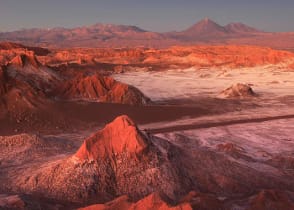 Moon Valley in San Pedro de Atacama Desert, Chile