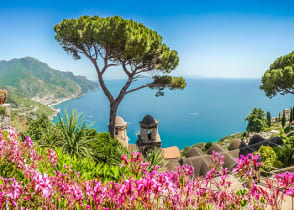 Villa Rufolo’s gardens in Ravello on the Amalfi Coast