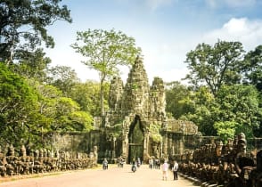 Bayon temple in Siem Reap, Camboadia