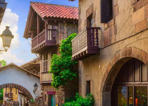 Poble Espanyol in Barcelona, Spain 