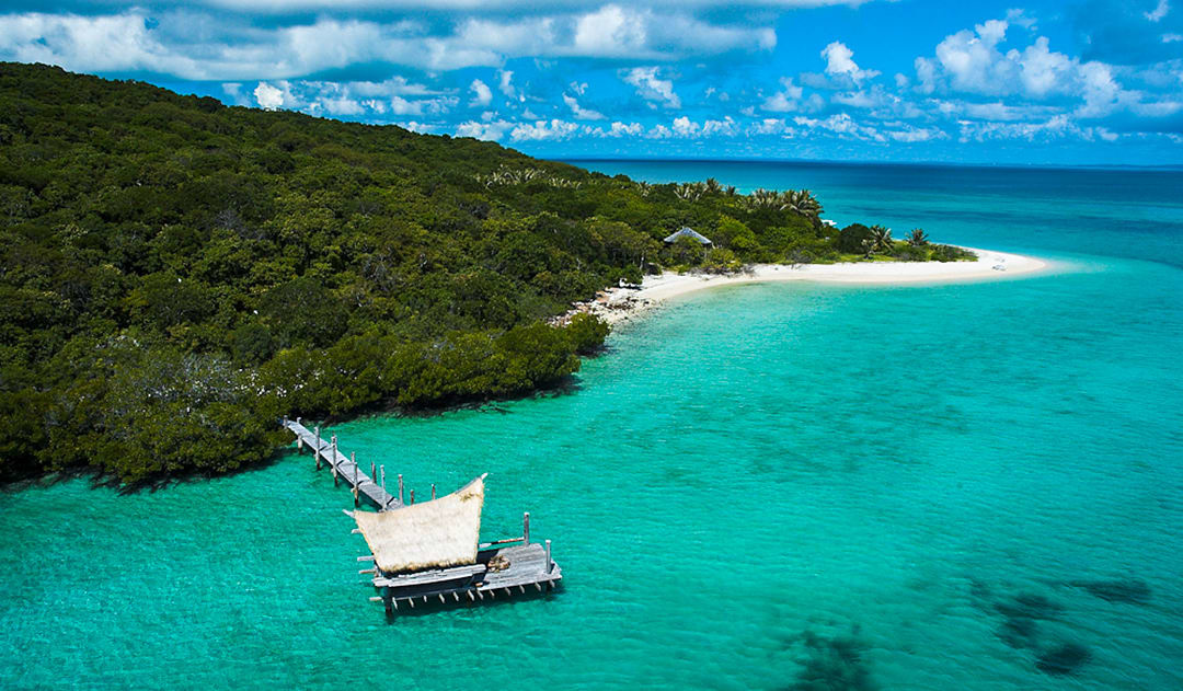 Aerial view of Haggerstone Island Resort